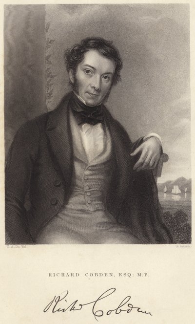 Richard Cobden, Esquire, MP (gravyr) av C. A. du Val and Co.