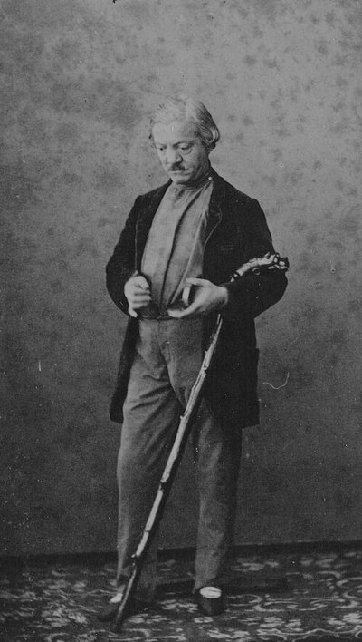 Carte de visite av Jules Perrot (s/v foto) av C. Bergamasco