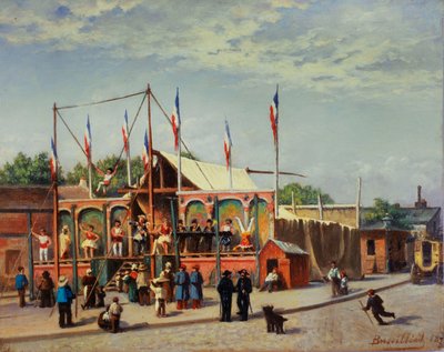 Brottaren Dubois tält, boulevard de la Villette av C. Bussilliet