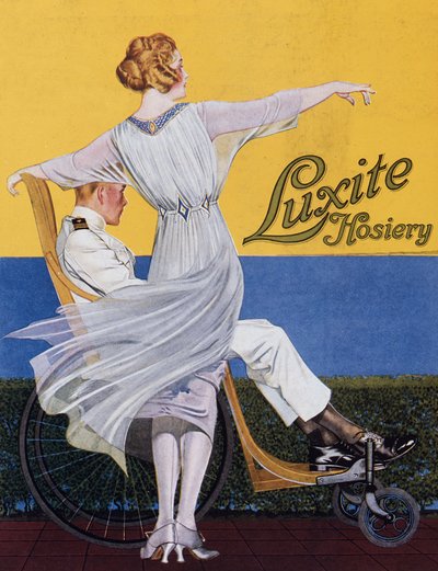 Annons för Luxite Strumpor, från Vogue magazine, 1919 av C. Coles Phillips