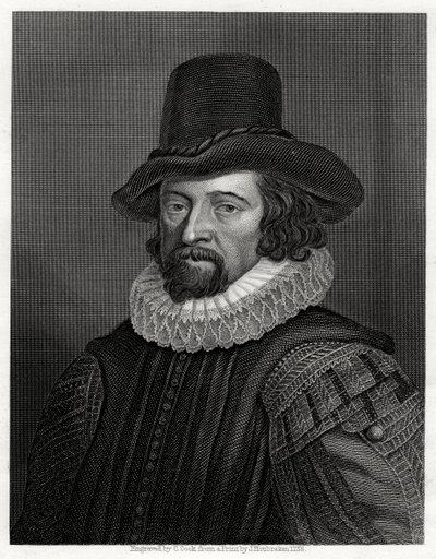 Francis Bacon, Viscount St Albans, engelsk filosof, vetenskapsman och statsman, 1800-talet av C. Cook