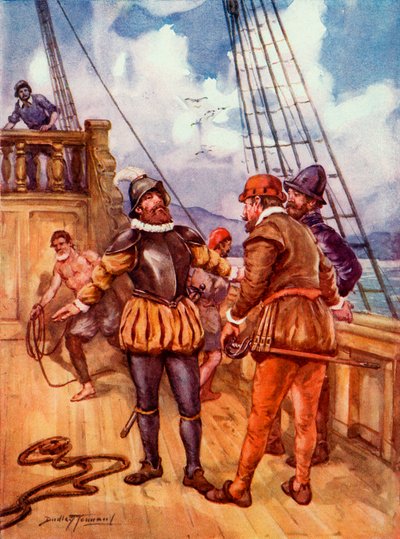 Ferdinand Magellan (tryck) av C. Dudley (after) Tennant
