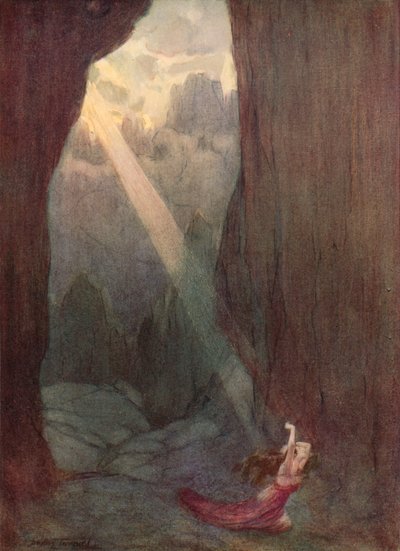 Genom dalen (färg litho) av C. Dudley (after) Tennant