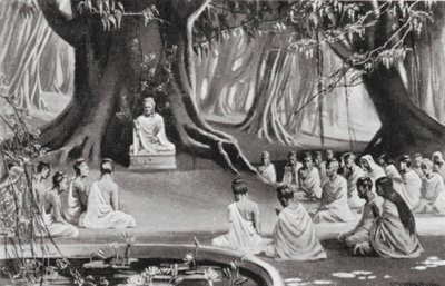 De sista dagarna av Buddhas undervisning, BC 489 (litografi) av C. Hargrave Martin