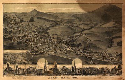 Adams, Massachusetts - 1882. LOC 91680093 av C. J. Philadelphia Publishing House; Corbin