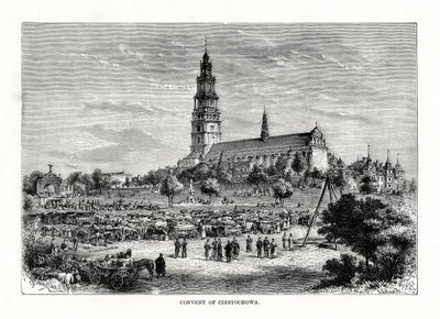 Klostret i Czestochowa, Polen, 1879 av C. Laplante