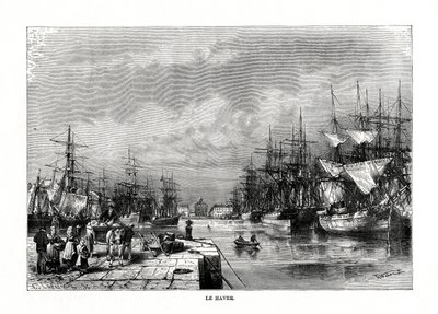 Le Havre, Normandie, norra Frankrike, 1879 av C. Laplante
