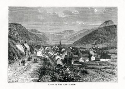 Dalen Mont-Dore-les-Bains, Frankrike, 1800-talet av C. Laplante