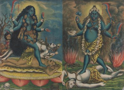 Kali Tara, ca. 1885-90. av Calcutta Art Studio
