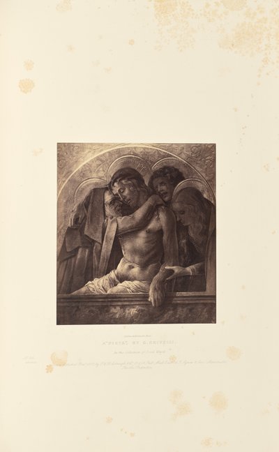 En "Pieta", av C. Crivelli av Caldesi and Montecchi