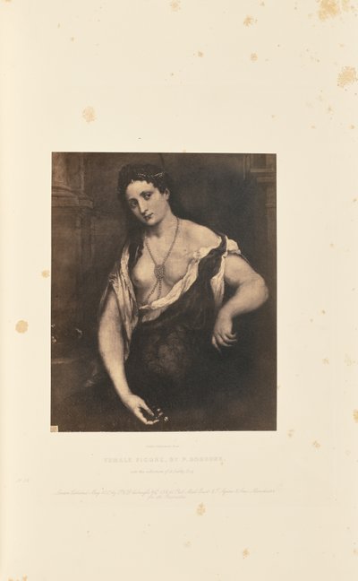 Kvinnofigur, av P. Bordone av Caldesi and Montecchi