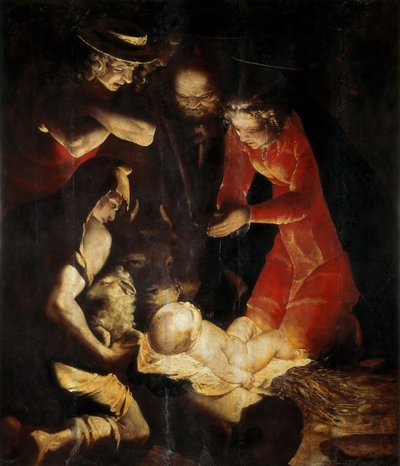 Herdarnas tillbedjan, 1550. av Cambiaso