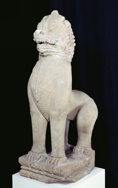 Lion, från Preah Khan, Bayon Style av Cambodian Cambodian