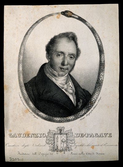 Gaudenzio de Pagave. Litografi av C. Gandolfi. av Camilla Guiscardi