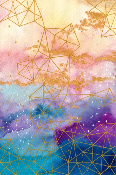 Geometri med himmelsk gradient av Camille Contini