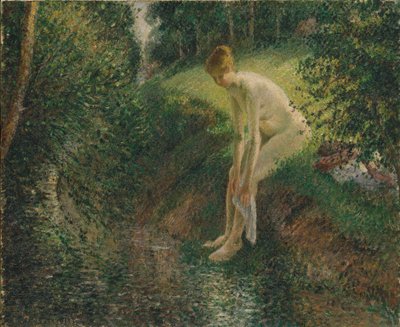 Badare i skogen, 1895 av Camille Jacob Pissarro