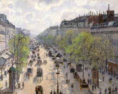 Boulevard Montmartre, våren 1897 av Camille Jacob Pissarro