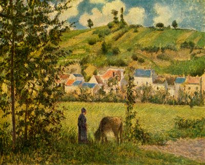Chaponval, 1880, 1939. av Camille Jacob Pissarro