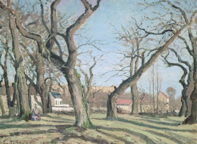 Kastanjeträd i Louveciennes, 1872 av Camille Jacob Pissarro