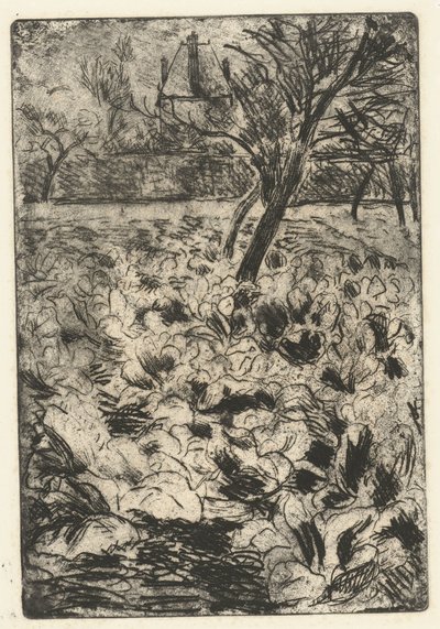 Knölfältet Le champ de choix av Camille Jacob Pissarro
