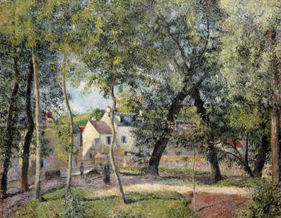 Landskap vid Osny nära dryckeskärlet, 1883 av Camille Jacob Pissarro
