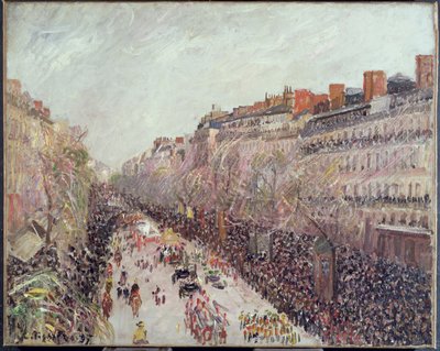 Mardi Gras på boulevarderna, 1897 av Camille Jacob Pissarro