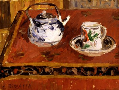 Stilleben, kopp och tekanna, 1899. av Camille Jacob Pissarro
