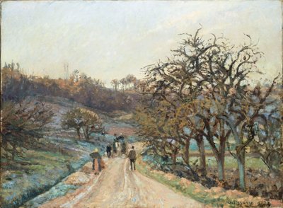 Fruktträdgård nära Osny, Pontoise, 1874 av Camille Jacob Pissarro