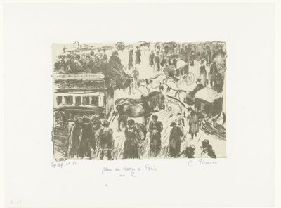 Place du Havre Place du Havre i Paris på Z (titel på objekt) av Camille Jacob Pissarro