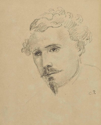Självporträtt, ca. 1853. av Camille Jacob Pissarro