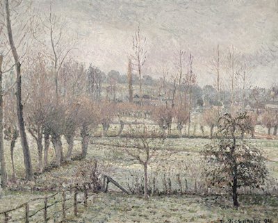 Snöeffekten i Eragny, 1894 av Camille Jacob Pissarro
