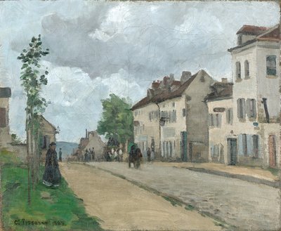 Straße i Pontoise (Rue de Gisors) av Camille Jacob Pissarro