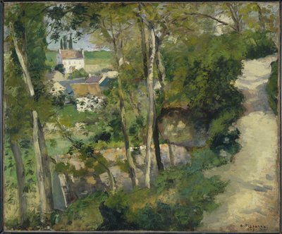 The Climb, Rue de la Cote-du-Jalet, Pontoise, 1875 av Camille Jacob Pissarro