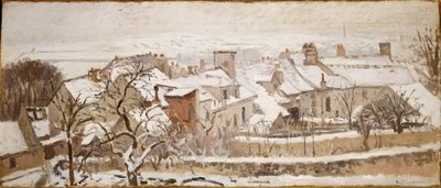 De fyra årstiderna: vinter, 1872 av Camille Jacob Pissarro