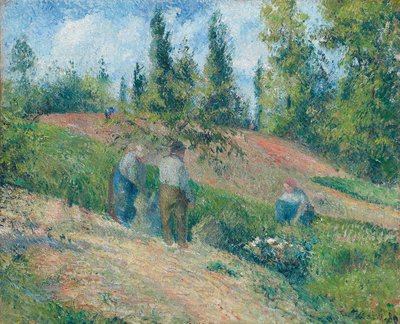 Skörden, Pontoise, 1880 av Camille Jacob Pissarro