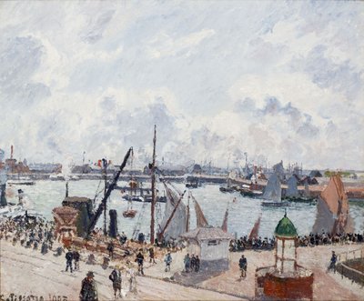 Den yttre hamnen i Le Havre. Morgon. Sol av Camille Jacob Pissarro