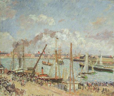 Hamnen i Le Havre, eftermiddag, sön, 1903 av Camille Jacob Pissarro