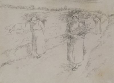 Kvistsamlarna, ca 1896 av Camille Jacob Pissarro