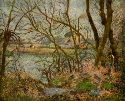 Vedhuggaren, 1878, 1939. av Camille Jacob Pissarro