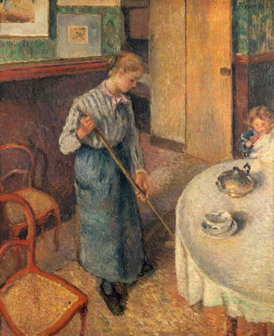 Den unge tjänaren, 1882 av Camille Jacob Pissarro