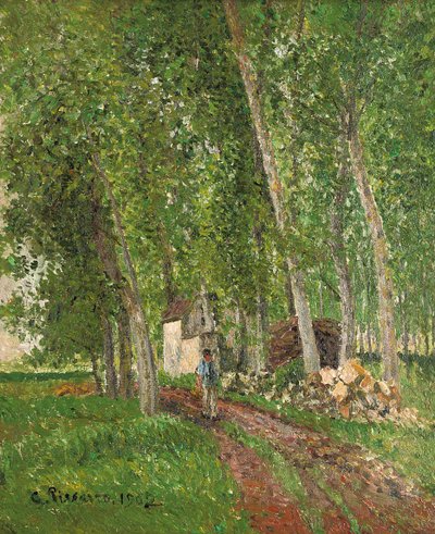 Undervegetation vid Moret, 1902 av Camille Jacob Pissarro