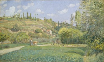 En koherde i Valhermeil, Auvers-sur-Oise, 1874. av Camille Jacob Pissarro