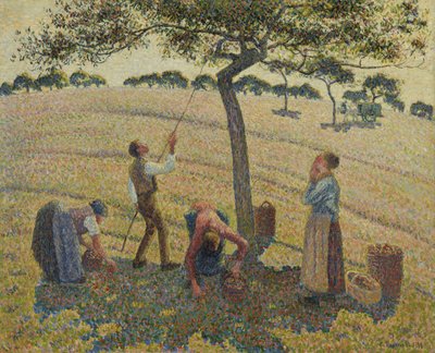 Äppelskörd av Camille Jacob Pissarro