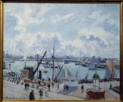 Yttre hamn i Le Havre, Southampton wharf Målning av Camille Pissarro (1830-1903) 1903 Le Havre, Museum of Fine Arts av Camille Jacob Pissarro