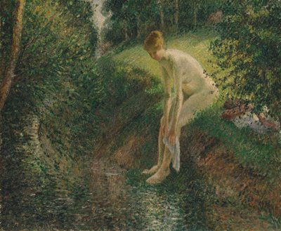 Badare i skogen, 1895. av Camille Jacob Pissarro