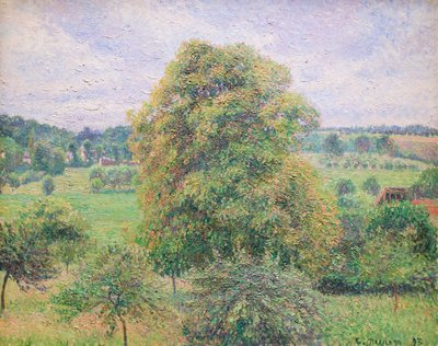 Stort valnötsträd vid Eragny av Camille Pissarro