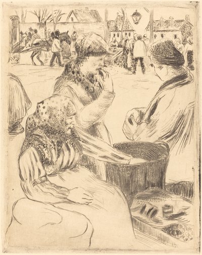 Chestnut Vendors Chestnut Vendors, 1878. av Camille Pissarro