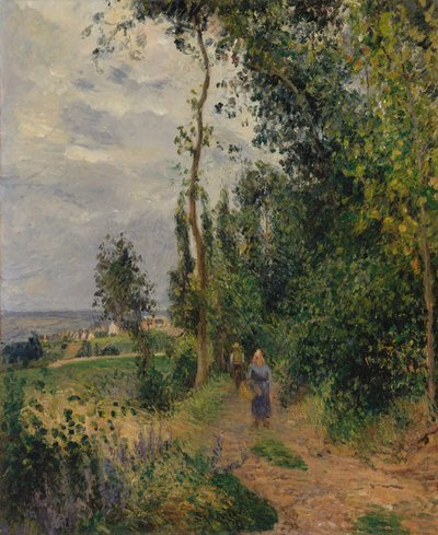 Côte des Grouettes, nära Pontoise, troligen 1878. av Camille Jacob Pissarro