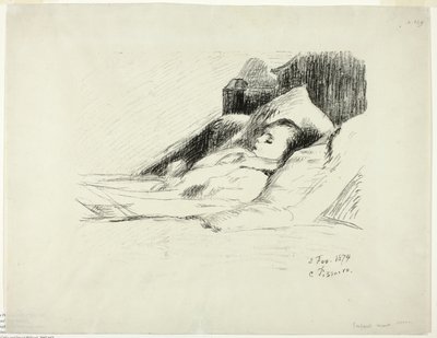 Dött barn av Camille Pissarro