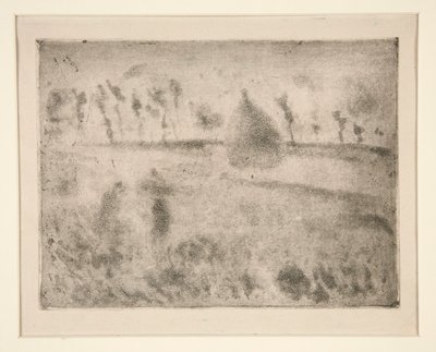 Regn effekt av Camille Pissarro